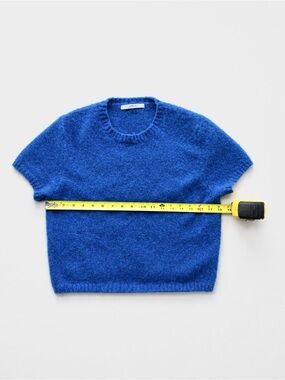 Royal Blue Cozy Cropped Sweater